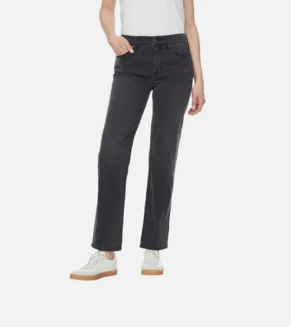 Hudson Jeans Womens Size 12 Black Faded Denim Straight Leg Stretch Classic